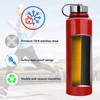 1.5L Metal Water Bottle Stainless Steel Vacuum Flask, Non-Leak Sports