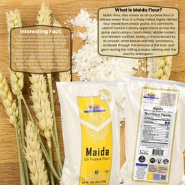Rani Maida Flour (Indian All Purpose Flour) 32oz (2lbs) 908g ~ All Natural | Vegan | Gluten Friendly | NON-GMO | Kosher | Indian Origin