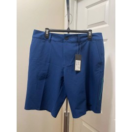 Oakley NWT Oakley Mens Flat Front Hybrid Shorts 5 Pockets Dark Blue 442533 Size 34 S11