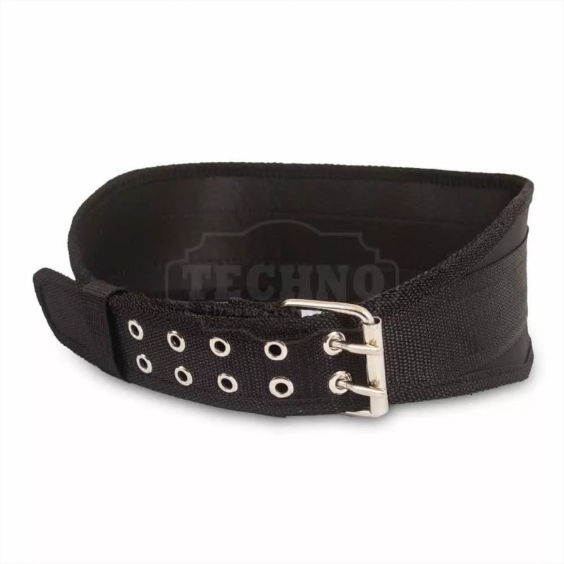 Techno Cinturón Para Pesas + Vendas De Rodillas + Muñequeras