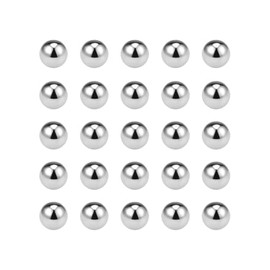 sourcing map Pack of 25 Steel Balls 5 mm Fixed Bearing Balls Chrome Steel (GCr15) G10 Precision Balls