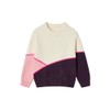 Vertbaudet Girls Colour Block Style Jumper, pink