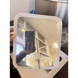 Mirror Travel Makeup Mirror with Light, Rechargeable Portable Mirror 3 Color Lights.