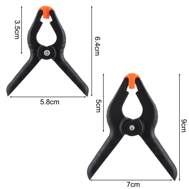 ASelected 20 Pcs Spring Clamps Nylon Spring Clamp Plastic Heavy