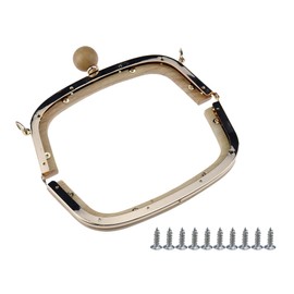 Tighall 2pcs/Pack Wood Bag Handle, Handbag Purse Handle Decorative Bag Handles for Summer Straws Beach Straw Bag Making Repairing DIY Accessories