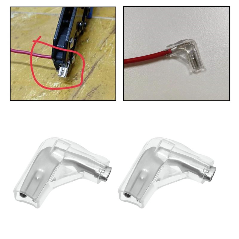 ECSiNG 50PCS 2.8mm Crimp Terminal Spade Connector 90° Angled with