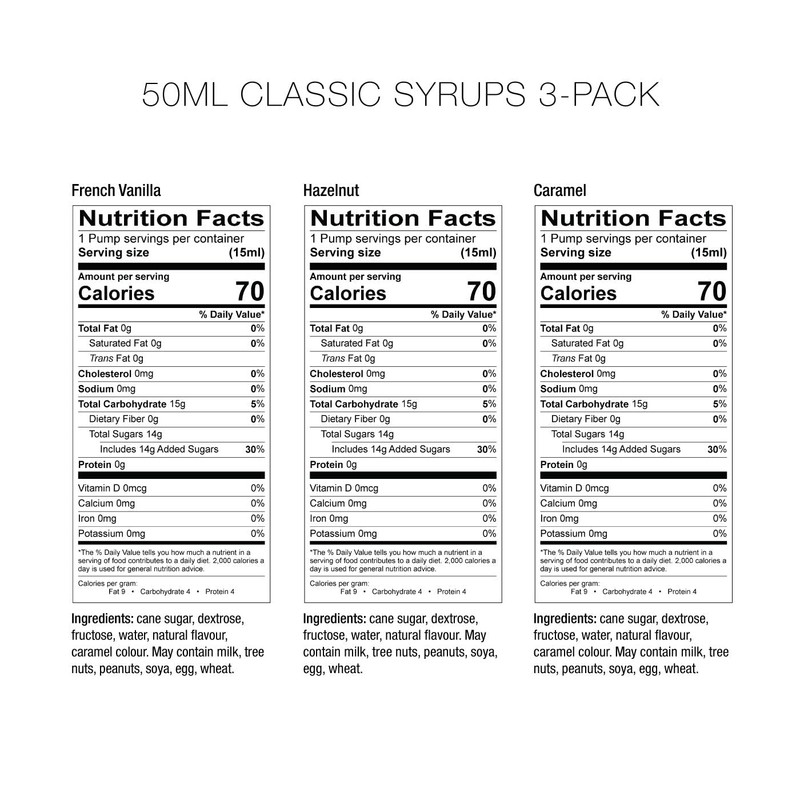 Amoretti Premium Syrups Classic 3 Pack (750ml)