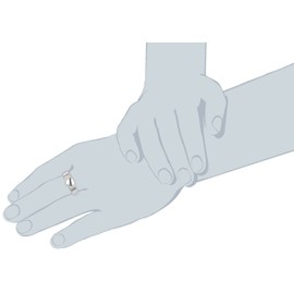 Xaana ZR - 3798 Children's Ring 925 Sterling Silver Rhodium-Plated Heart Adjustable AMZ0189 Shine 0