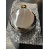 Courvoisier 5oz. Stainless Steel Window Flask And Brass Screw Top