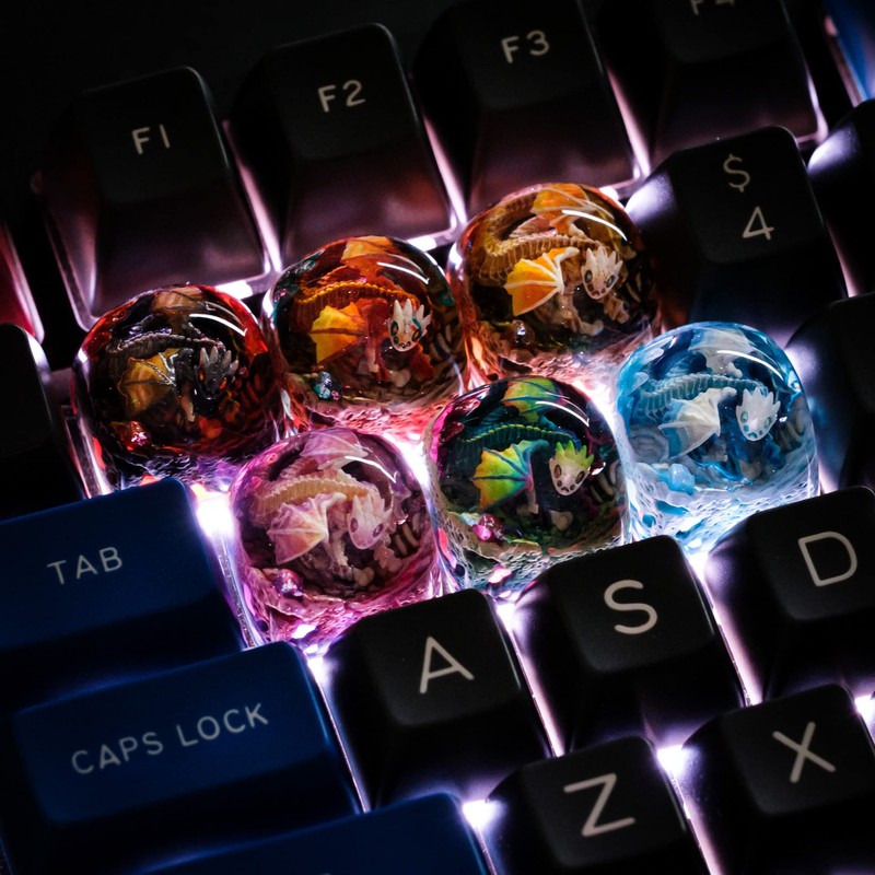 Dwarf Factory Gnarly Drakon Kirin Artisan Custom Keycap Premium