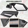 SAUTVS Side View Mirrors with Light for Can Am Maverick