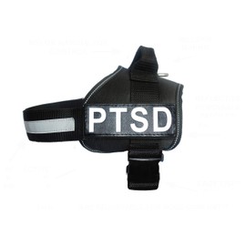 Doggie Stylz Service Dog Harness Vest Comes with 2 Reflective PTSD Removable Patches. Please Measure Dog Before Ordering…