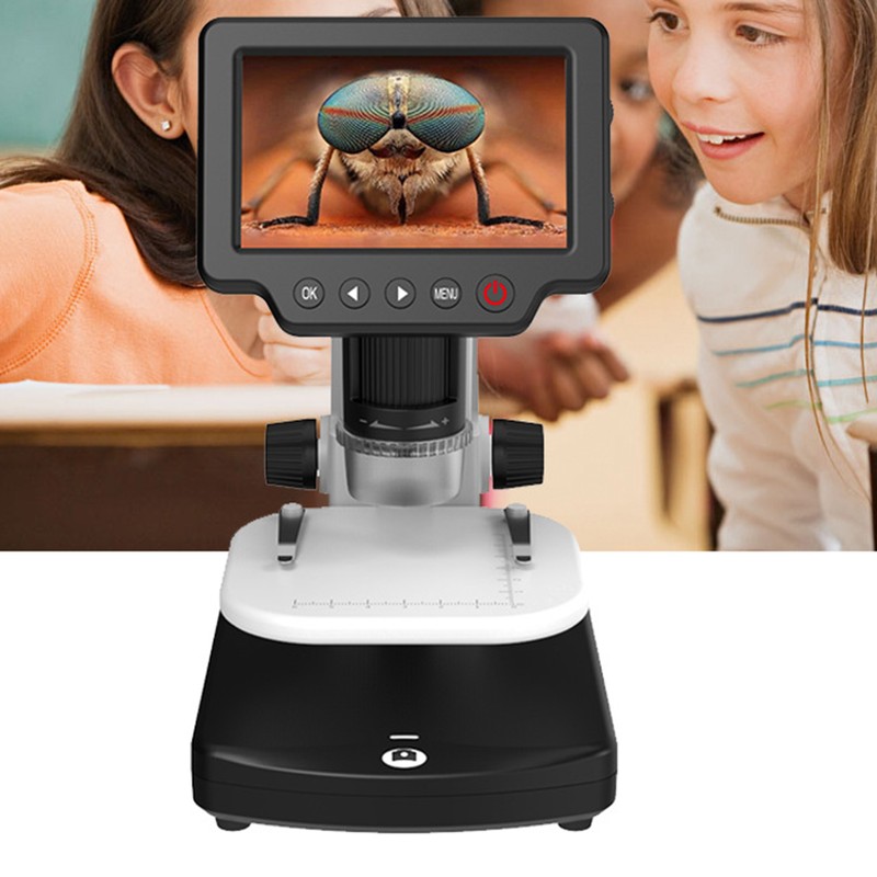 4 Inch LCD Digital Microscope 1200 Times Magnification 1080P Video