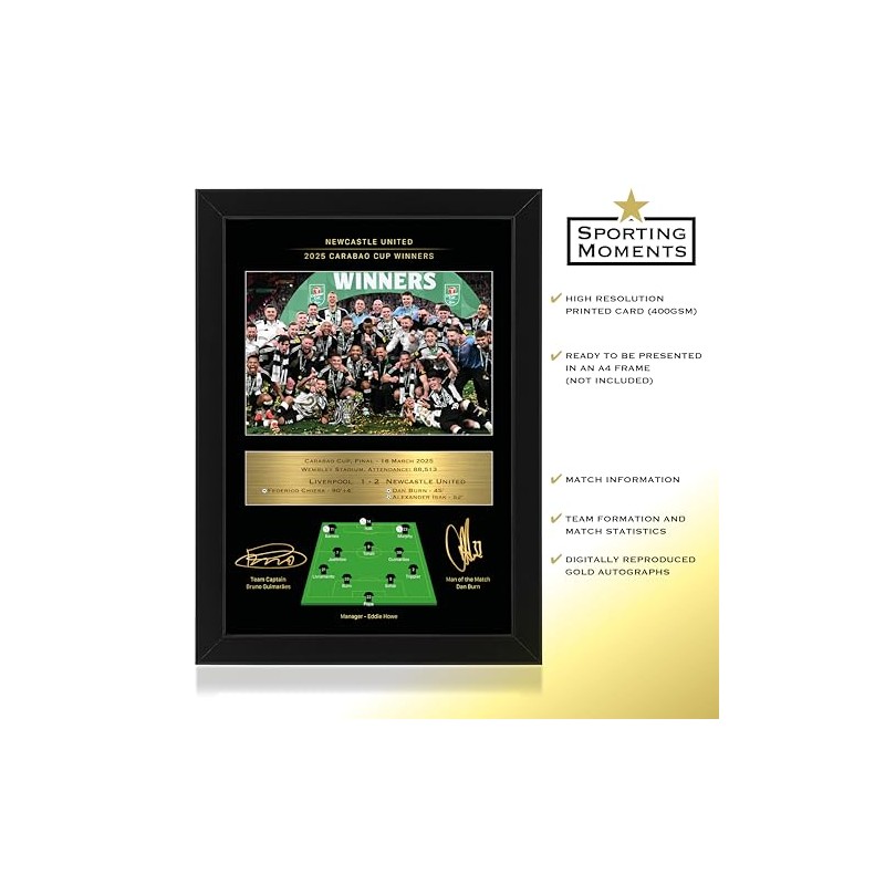 Sporting Moments Newcastle United 2025 League Cup Winners - Commemorative