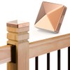 Solid Copper Pyramid Post Cap for 4x4 Wood Posts (3.5"