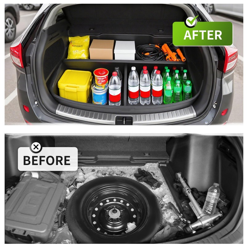 Gelacie Rear Hatch Trunk Hidden Storage Box Compatible with 2023-2025