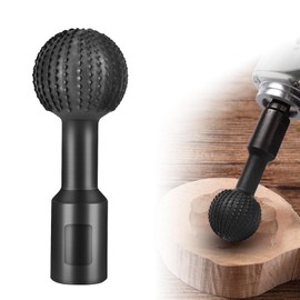 Sphere Rotary Burr with 5/8-11 Threads for 4 1/2 and 5 Inch Angle Grinder, Ball Gouge Angle Grinder Attachments for Woodworking Grinding Polishing Carving