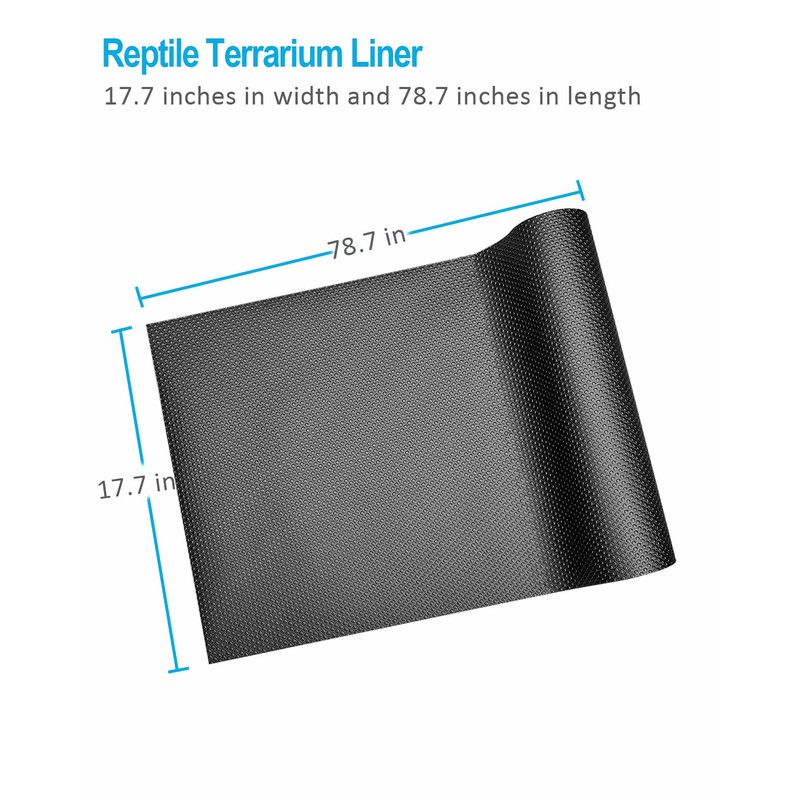 Duedusto Bearded Dragon Tank Accessories, Reptile Terrarium Liner Substrate for