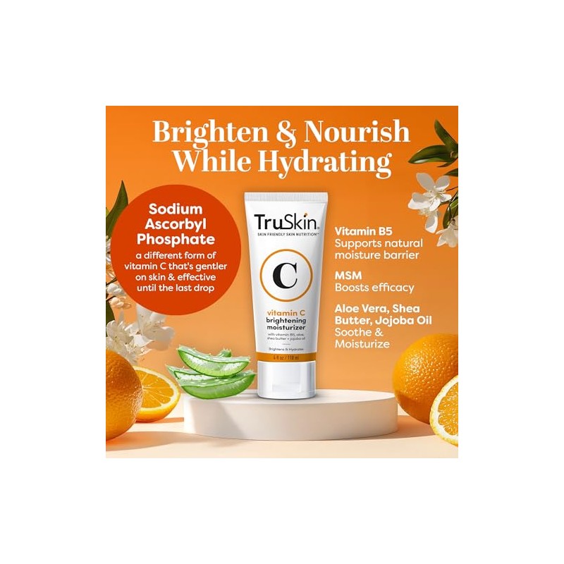 BEST Vitamin C Moisturizer Cream for Face - [BIG 4-OZ]