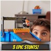 Monster Jam Mini Freestyle Flip Arena Toy Set with 2