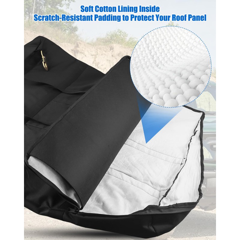 Front Hard Top Storage Bag Compatible with Ford Bronco 2/4