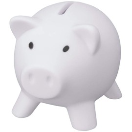 noTrash2003 Piggy Bank Money Box Money Saving Decoration Pig Piggy Miss Verch Colours (White)