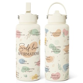 Inspiration Gifts for Women Girls, Inspiration Water Bottle 32oz Stainless Steel with Lid, Insulated Bottles Gift Idea for Birthday Christmas