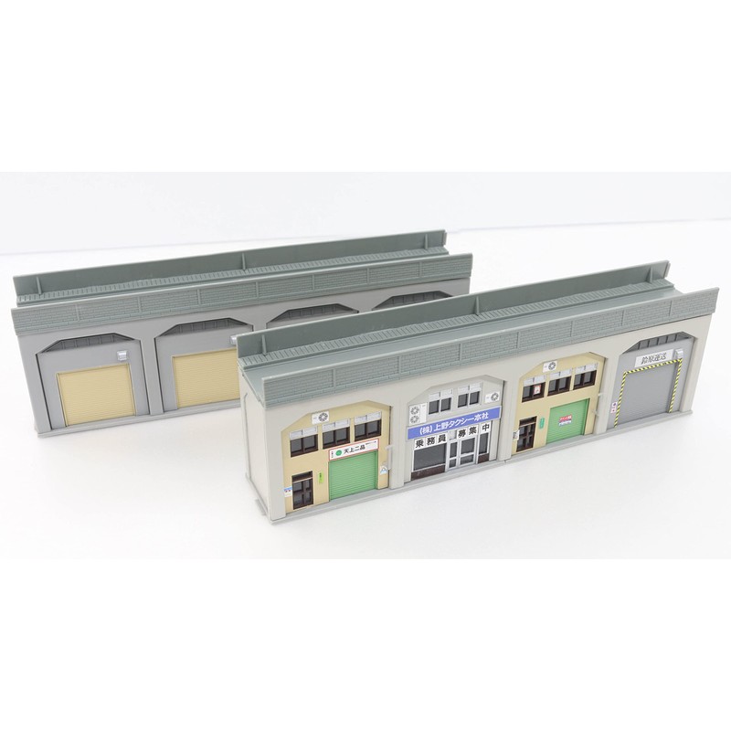 GreenMax N Gauge 2143 Warehouse Under Elevation and Store Unassembled