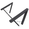 Retractable Clothes Rack Black Foldable Design Aluminium Wall Mounted Clothes