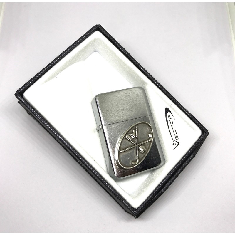 Bass Fishing Thunderbird Vector Pocket Lighter Stainless Steel Single Torch