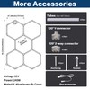 Hexagon Garage Lights 240W 26400LM - 25 Pack Super Bright
