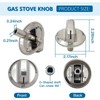 A03546301/02/03 5304525746 5304504839 Gas Cooktop Knobs Upgraded Heat Resistant Laser