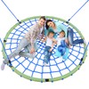 Trekassy 60" Large Spider Web Saucer Tree Swing for Kids