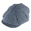 sock snob men's winter lined flat cap made of wool