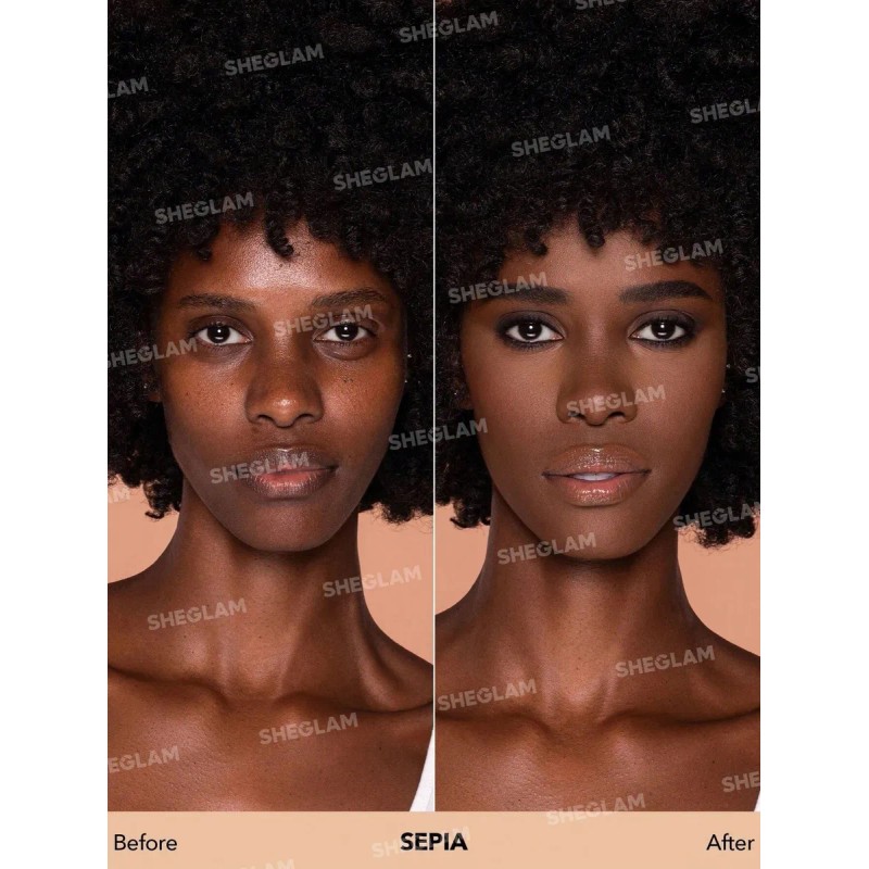 Sheglam Complexion Pro Base Líquida Larga Duración Sepia