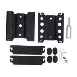 RC Car Work Stand Aluminum Repair Workstation Model Repair Table With Accurate Scale 360 Degree Rotation Black