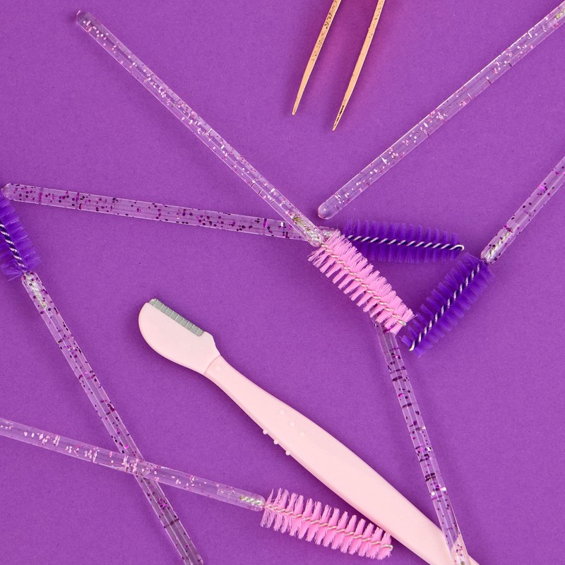 Forever 21 Brow Brushes - 50pc Glitter Handle Brow Brush