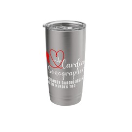 Cardiac Sonographer Echo Tech Learn RDCS Stainless Steel Insulated Tumbler