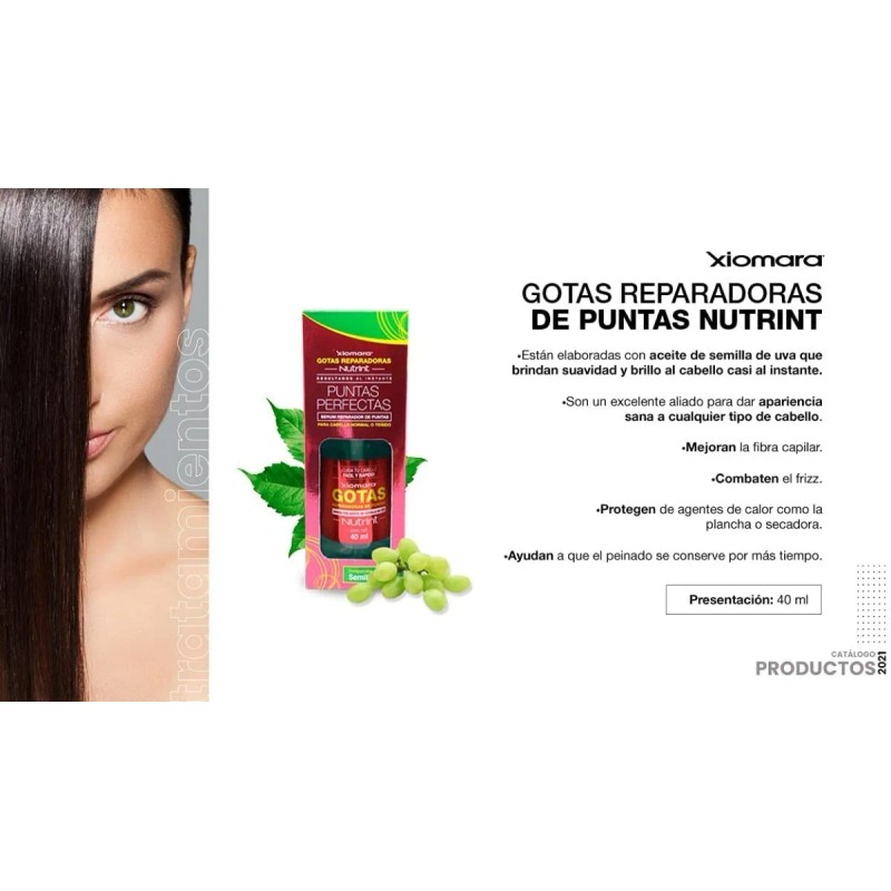 Xiomara Tratamiento Capilar Sérum Aceite De Semilla De Uva