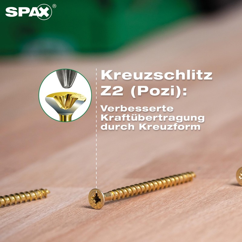 SPAX Universal Screw, 2.5 x 20 mm, Pack of 360,