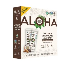 ALOHA Coconut Chocolate Almond Protein Bars - 9.88oz/5ct