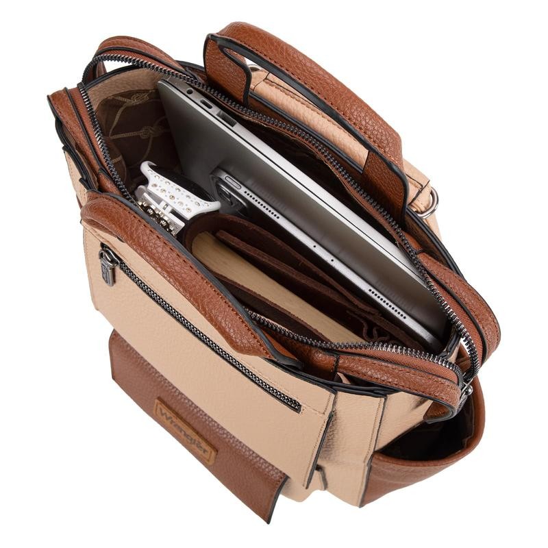 Wrangler Convertible Backpack with Adjustable Strap for Women:_Brown,Coffee