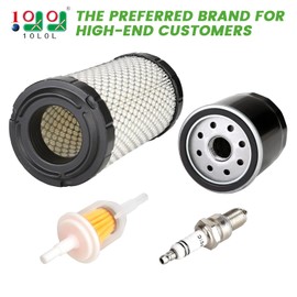 10L0L Golf Cart Tune Up Kit and Drive & Starter Belt Kit fit EZGO TXT RXV 2008-2011 Gas Models with Kawasaki Motor,OEM# 606136, 606138