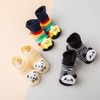 FedMois 6 Pairs Baby ABS Non-Slip Socks Cotton 3D Animal