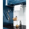 BATHDANCE Paper Towel Holder Under Cabinet, Single Hand Operable Easy