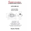 SUMMIT COLLARS 1-1/2" UCFL208-24 Two Bolt Flange Bearing Set Screws