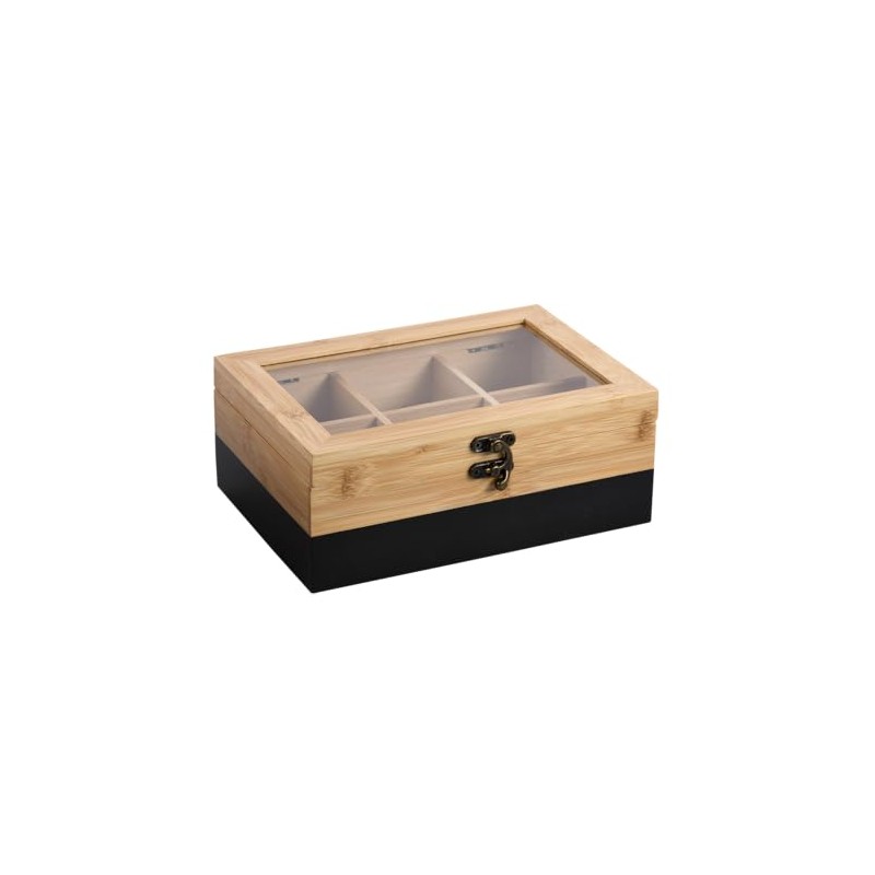 Kesper® Tea Box, Material: FSC® Certified Bamboo, 6 Compartments, with