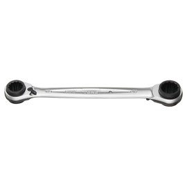 TONE RMW-1619 4-Way Ratchet Glasses Wrench Double Sided Width 0.6 x 0.7 x 0.7 x 0.7 inches (16 x 17 x 18 x 19 mm)