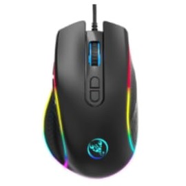 ELECGO Wired Gaming Mouse, 12800 DPI Gamer Mouse with 8 Programmable Buttons, Optical High Precision Sensor, 14 RGB Backlit Modes, Ergonomic Gaming Mice with Rapid Fire Button for PC, Laptop (Black)