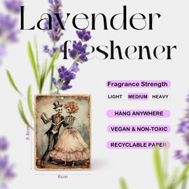 252-CGP-goth-skull Car Air Freshener Hanging